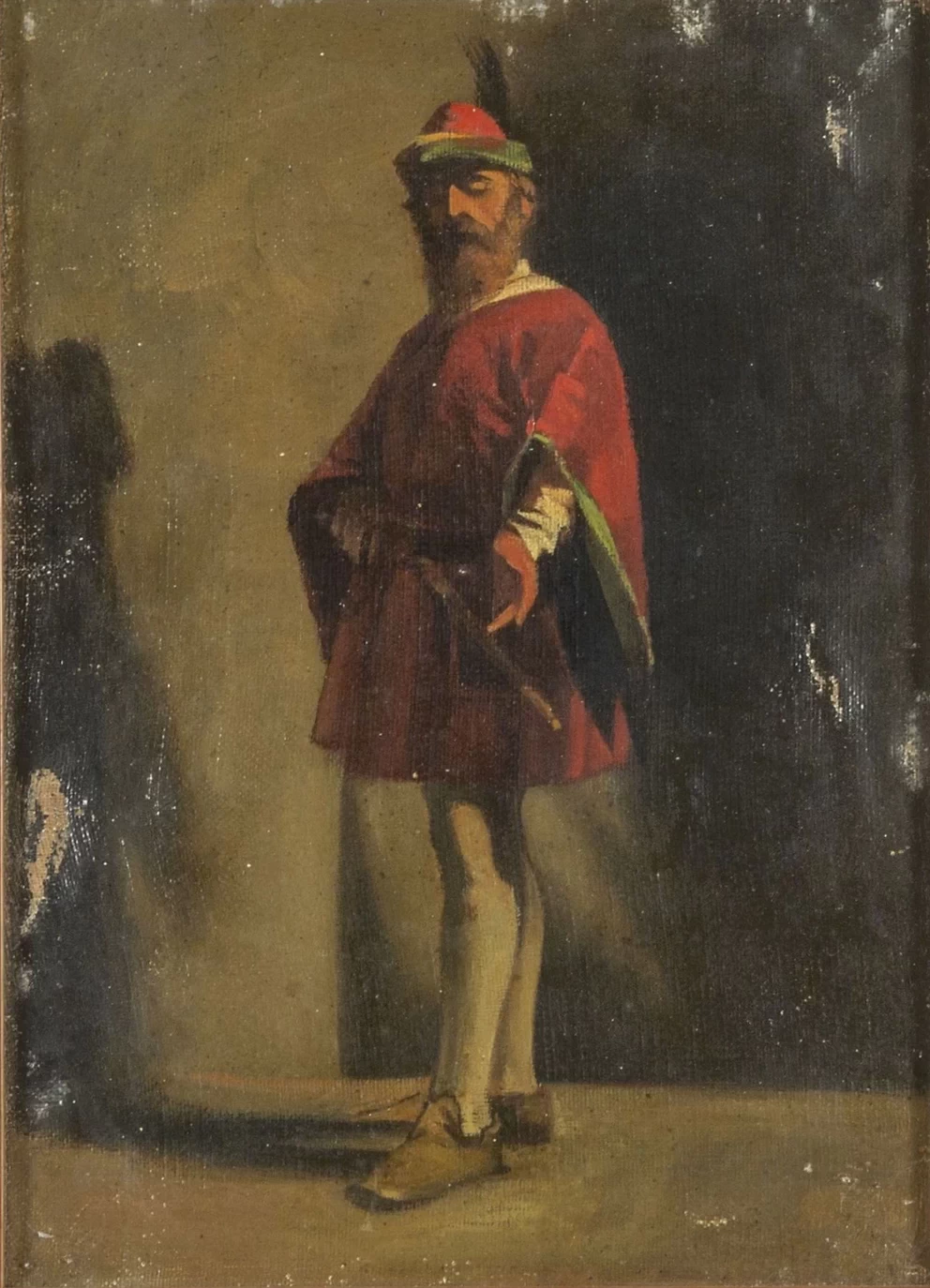 Studio di uomo in costume